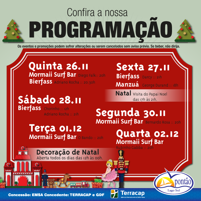 Programao da semana 26-11-20