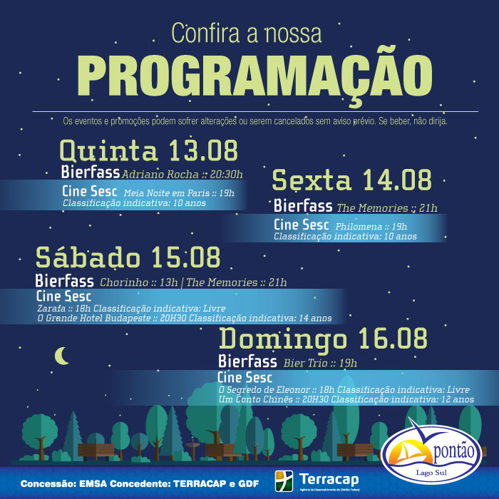 Ponto - Programao da semana