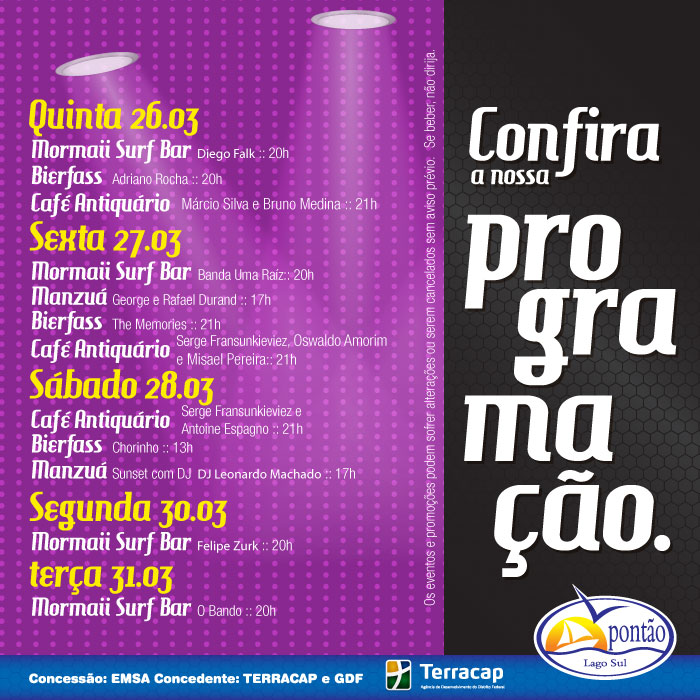 Programao da Semana!