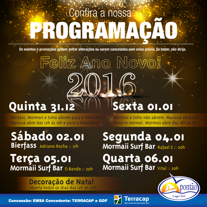 Programao da semana 30-2015